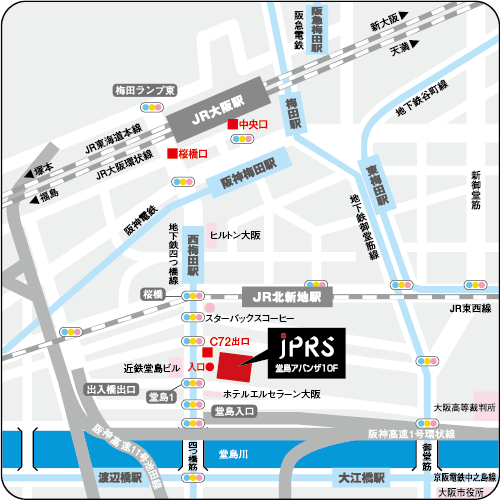 大阪オフィス地図
